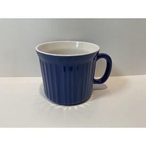 Corningware Colors Stoneware Mug Blue 20 oz Microwave Oven Safe Ruffle